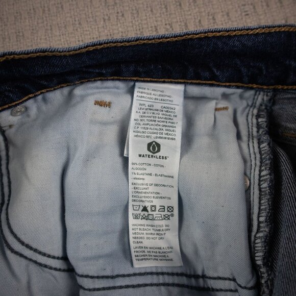 Levi's Relaxed Fit Blue Denim Jeans 38x30 - Picture 6 of 8